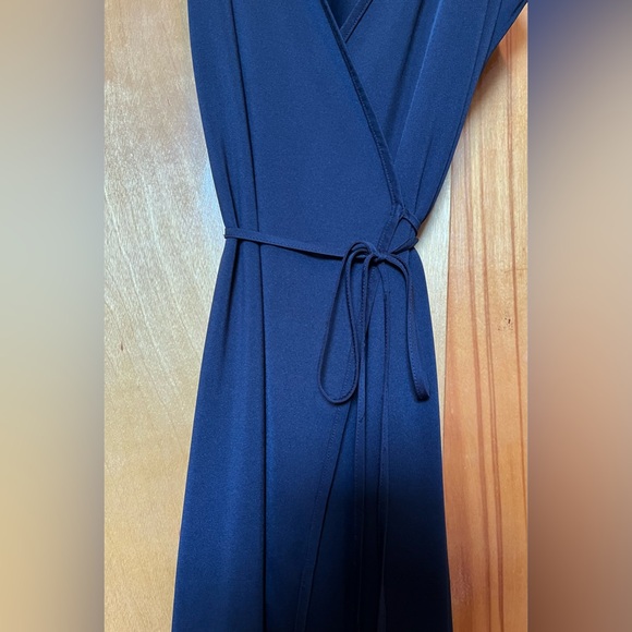 Calvin Klein Vintage Black Wrap Slip Dress - Picture 4 of 5